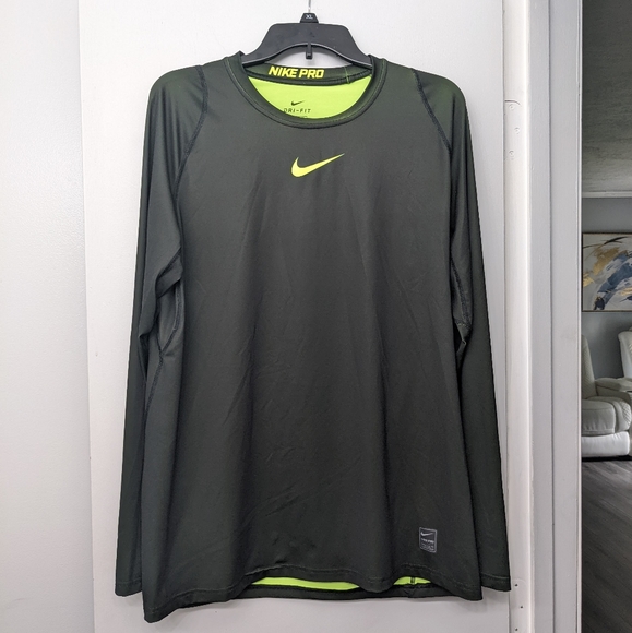 Nike Other - NIKE Dri-fit Black and Green Large Mens Shirt